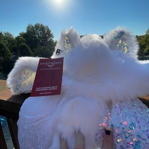 SPIRITHOODS IRIDESCENT SEQUIN WOLF  COLLECTOR EDITION FAUX FUR STYLE ROBE